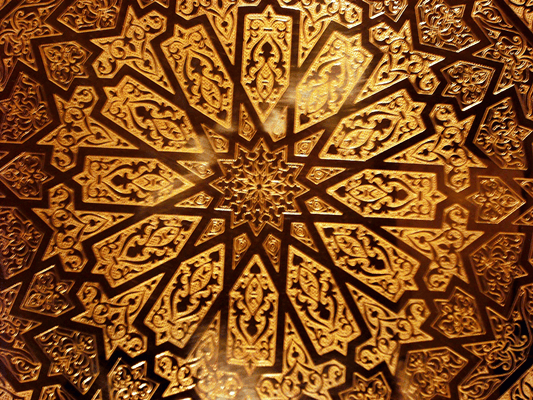 Moroccan Brass Tray Table